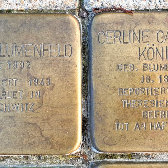 Stolperstein en memoria de Adolf Blumenfeld