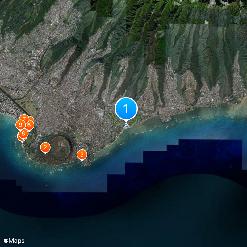 Kahala Hotel & Resort Map