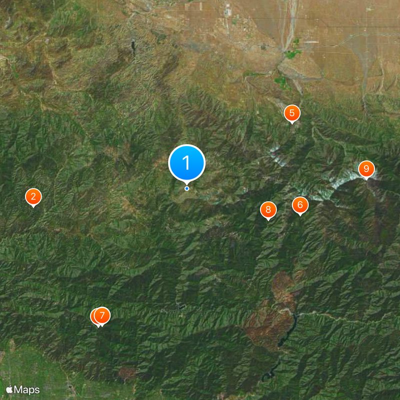 Angeles Crest Highway Map