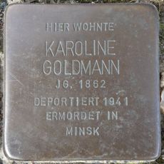 Stolperstein en memoria de Karoline Goldmann