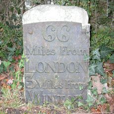Milestone, Compton, by 'Compton Lodge'