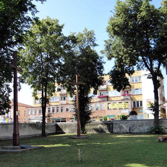 Courtyard of Holy Trinity church in Radzyń Podlaski