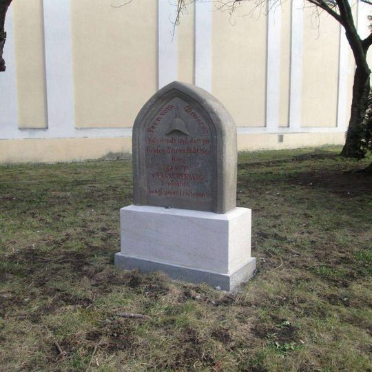 Památník u sochy svatého Jana Nepomuckého v Prostějově