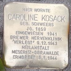 Stolperstein en memoria de Caroline Kosack