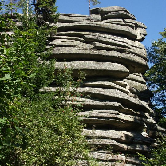 Rudolfstein-Gipfel SE von Schönlind