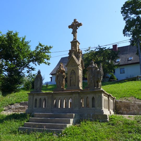 Sculpture of Crucifixion of Christ in Hlavňov
