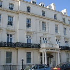Royal Crescent Court And Railings To Front And Sides And 4 Lamp Standards To Front