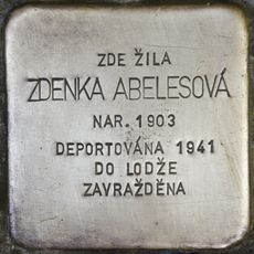 Stolperstein à la mémoire de Zdenka Abelesová