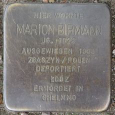 Stolperstein dedicated to Marion Birmann