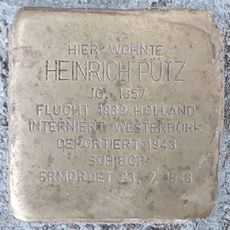 Stolperstein en memoria de Heinrich Pütz
