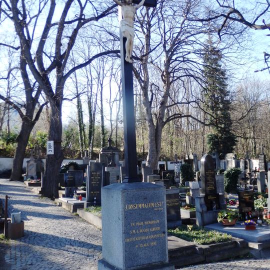 Cemetery cross in Břevnov Cemetery
