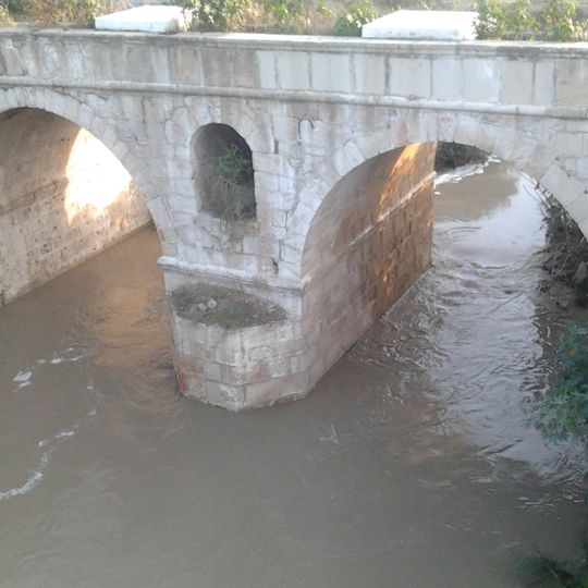 Pont de l'oued Miliane sur la route de Tunis à Hammam Lif par Fondouk-Choucha