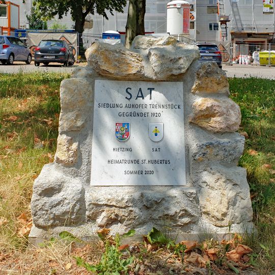 Gedenkstein Siedlung Auhofer Trennstück