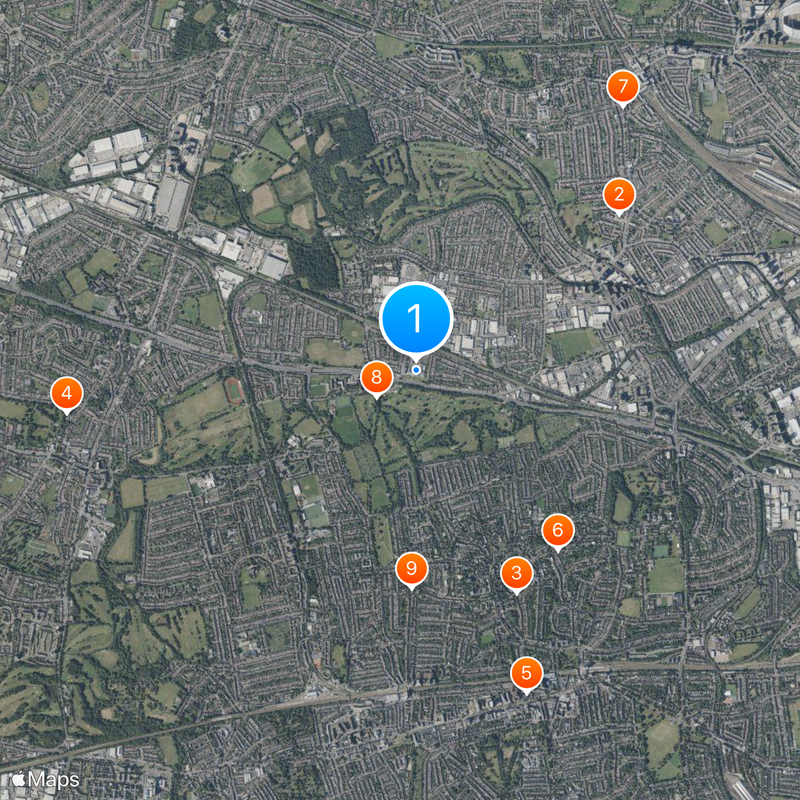 Hoover Building Kaart