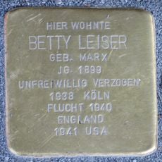 Stolperstein à la mémoire de Betty Leiser