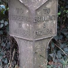 Milepost, Park Farm; 15m W farm entrance