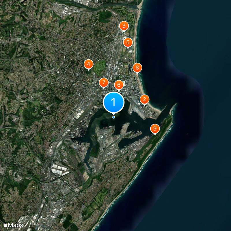 Port of Durban Map