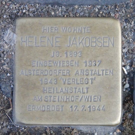 Stolperstein für Helene Jakobsen