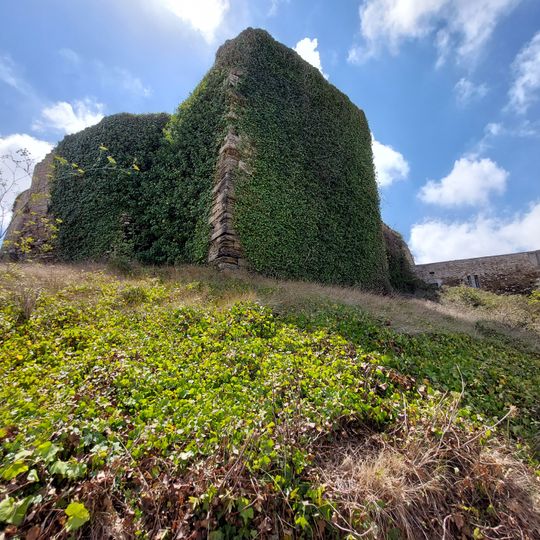 Restos da torre e muralhas do antigo Castelo de Atouguia da Baleia