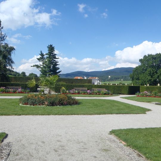Castle gardens in Český Krumlov