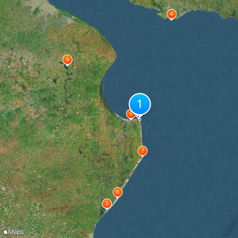 San Clemente del Tuyú Map