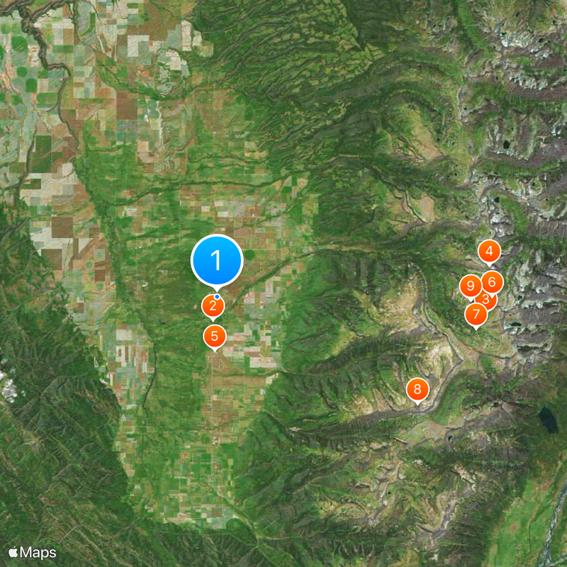 Driggs Map