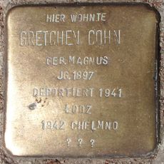 Stolperstein dedicated to Gretchen Cohn