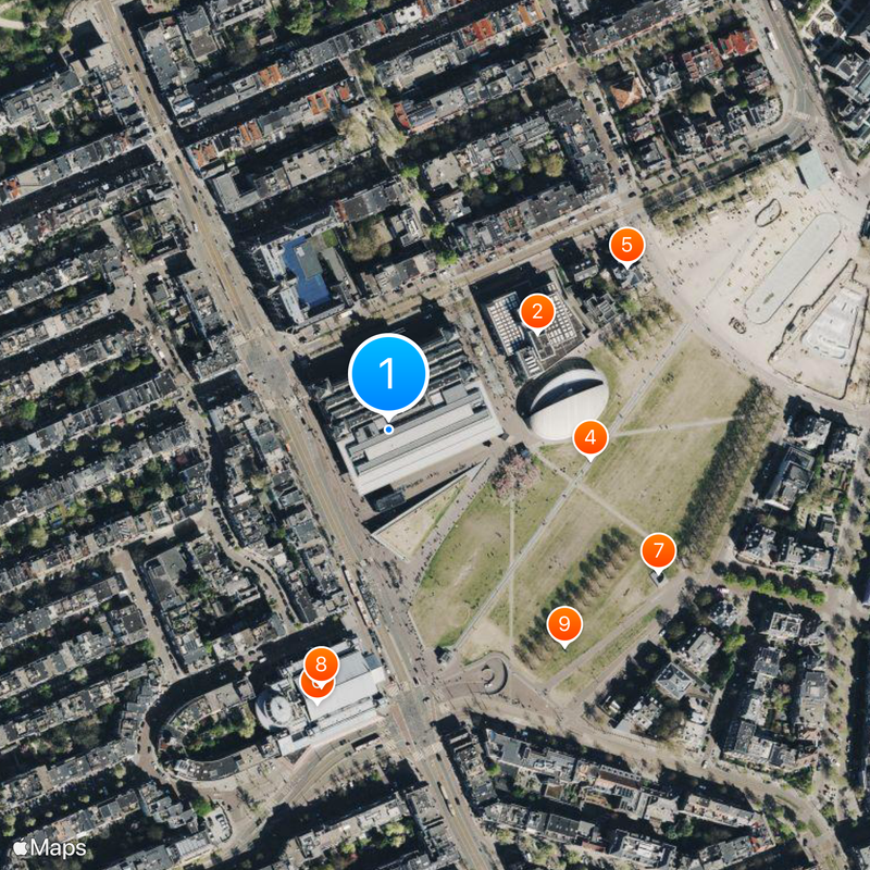 Stedelijk Museum Amsterdam Kaart