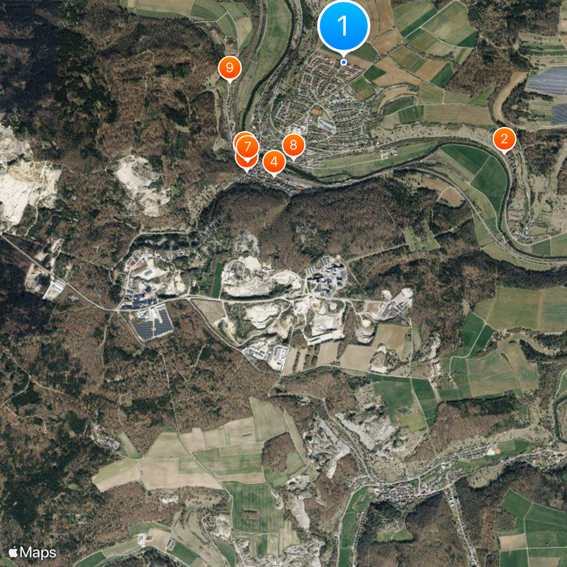 Solnhofen Limestone Map