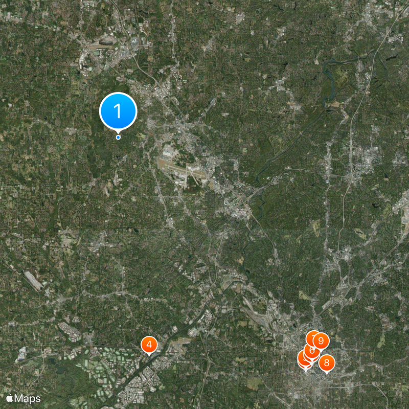 Condado de Cobb Mapa