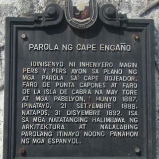 Cape Engaño Lighthouse historical marker