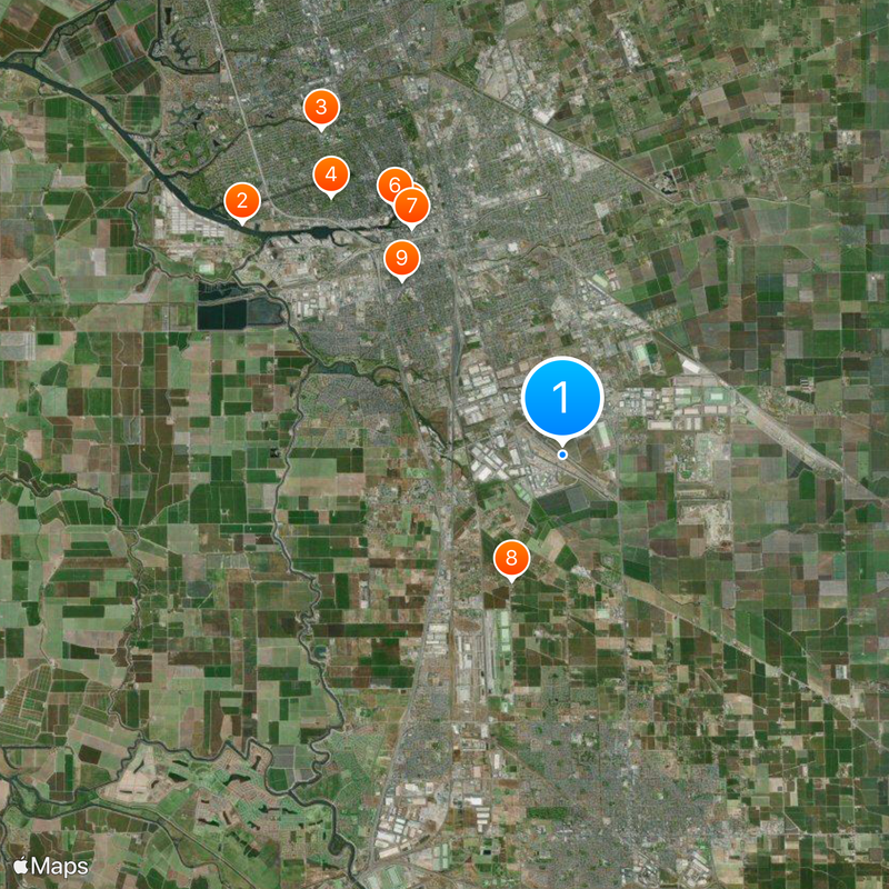 Stockton Metropolitan Airport Map