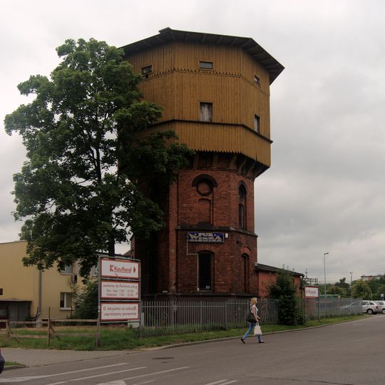 Water tower in Słupsk train station