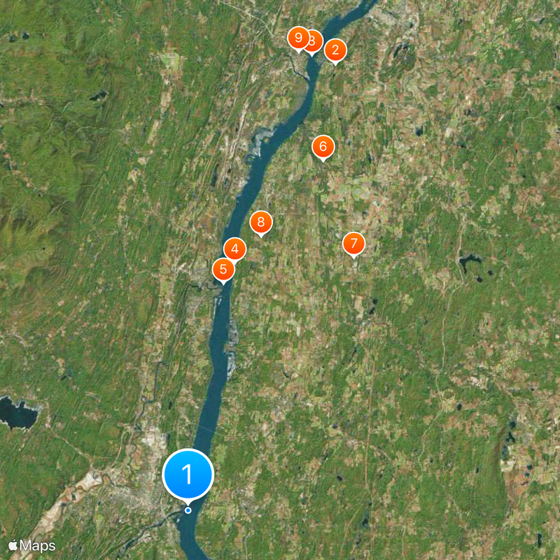 Hudson Valley Map