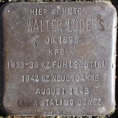 Stolperstein en memoria de Walther Lüders