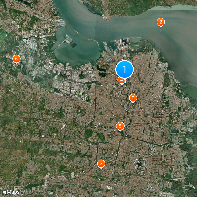 Surabaya Kota railway station Map