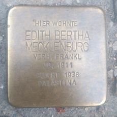 Stolperstein en memoria de Edith Bertha Mecklenburg