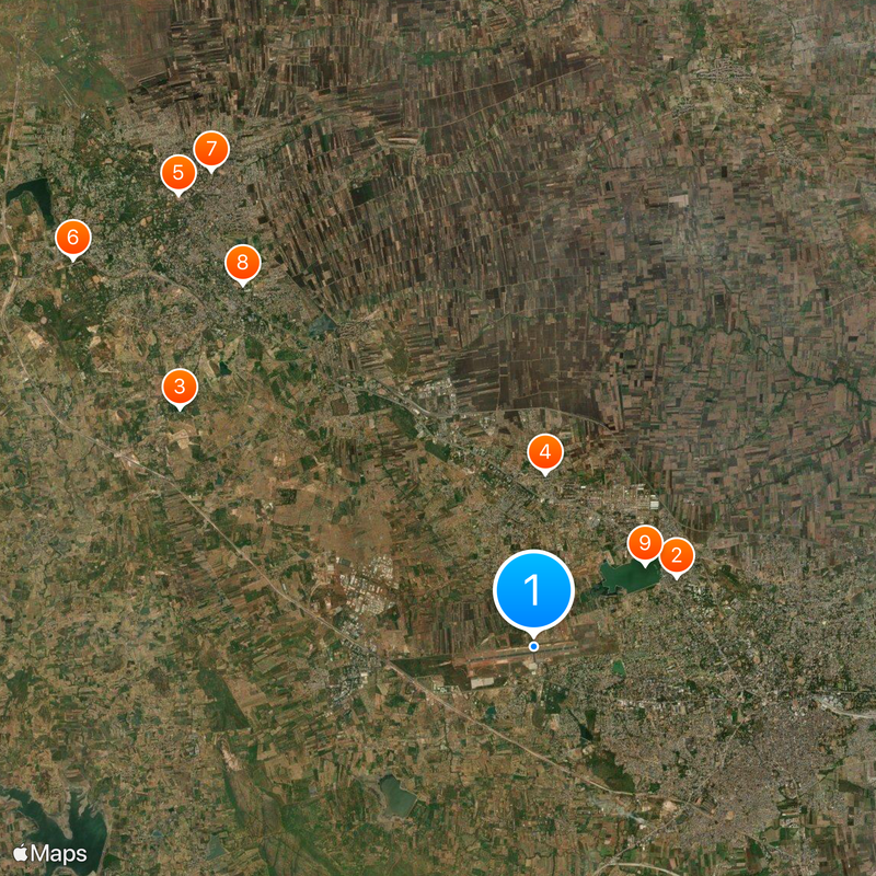 Hubballi Airport Map