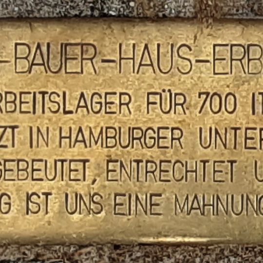 Stolperschwelle Heinrich-Bauer-Haus Hamburg