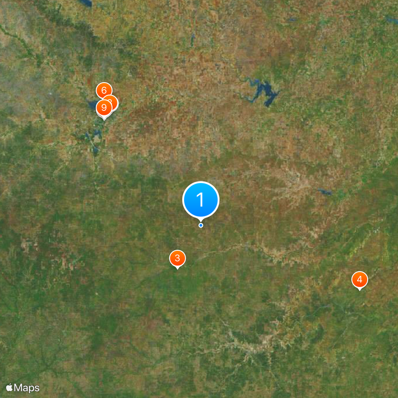 Geografía de Texas Mapa