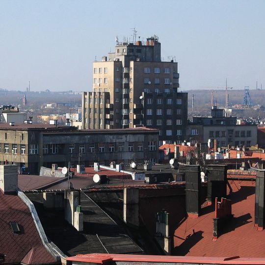 Historical urban layout of Southern Śródmieście District in Katowice