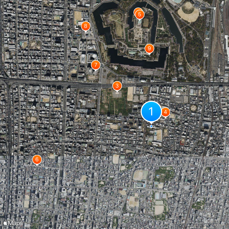 Osaka Jogakuin Junior & Senior High School Map