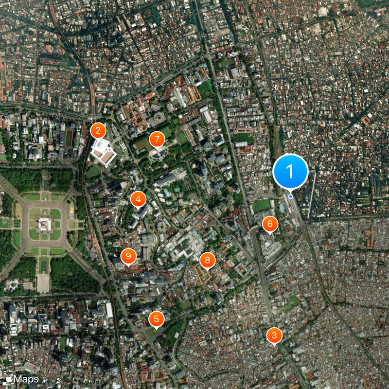Pasar Senen railway station Map