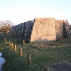 World War II Heavy Anti-aircraft gunsite (P2) at Sinah Common, 570m south east of Sinah Farm