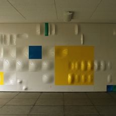 Wall sculpture from 101 elements