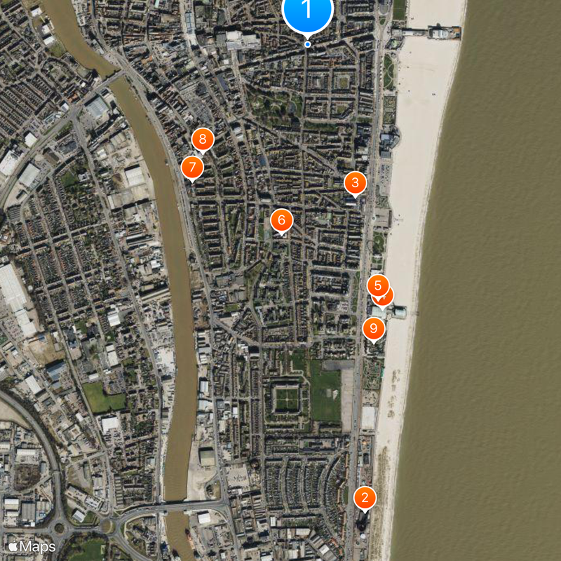 Great Yarmouth Kaart