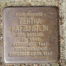Stolperstein dedicated to Bertha Katzenstein