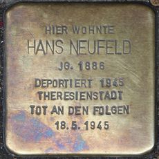 Stolperstein à la mémoire de Hans Neufeld