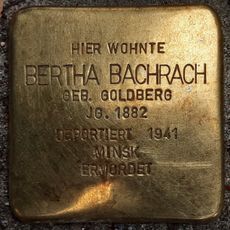 Stolperstein dedicated to Bertha Bachrach