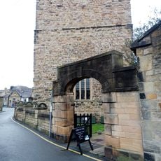 Archway To Garden Of Manor Cottage And Wall Before Manor Office